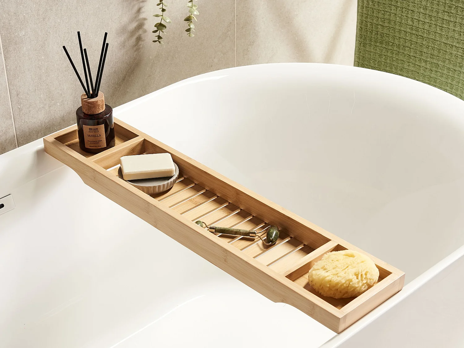 Plateau de salle de bain CAUCA Bambou Marron clair