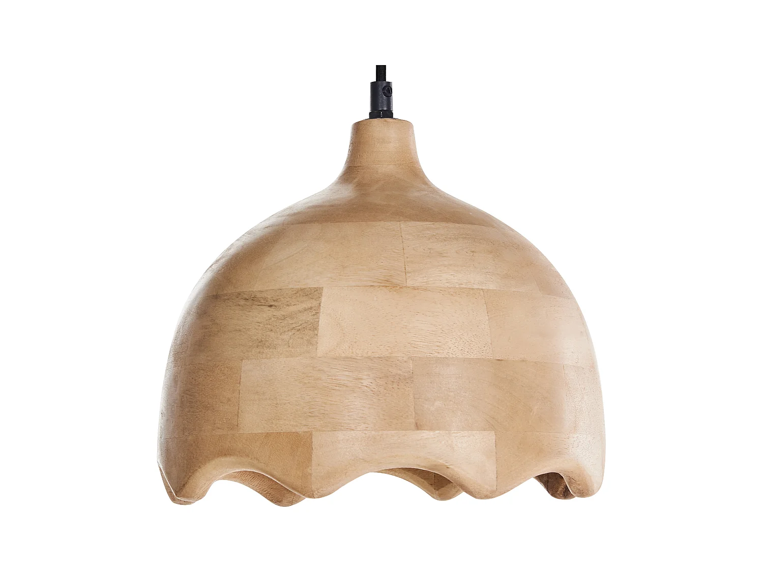 Lampe suspension GOMATI Bois de manguier Marron clair