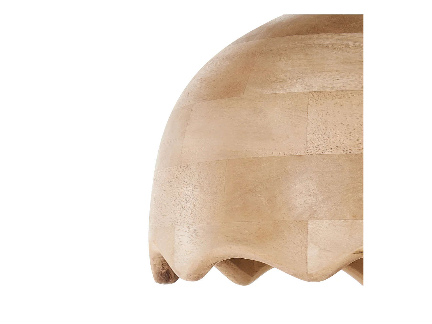 Lampe suspension GOMATI Bois de manguier Marron clair