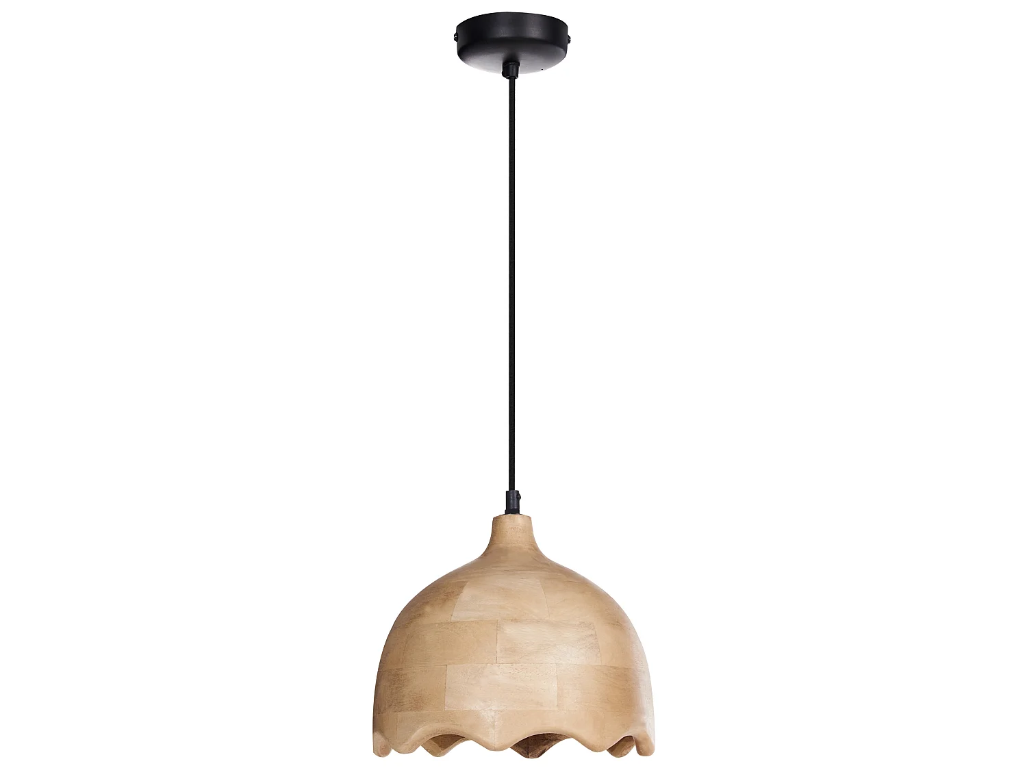 Lampe suspension GOMATI Bois de manguier Marron clair