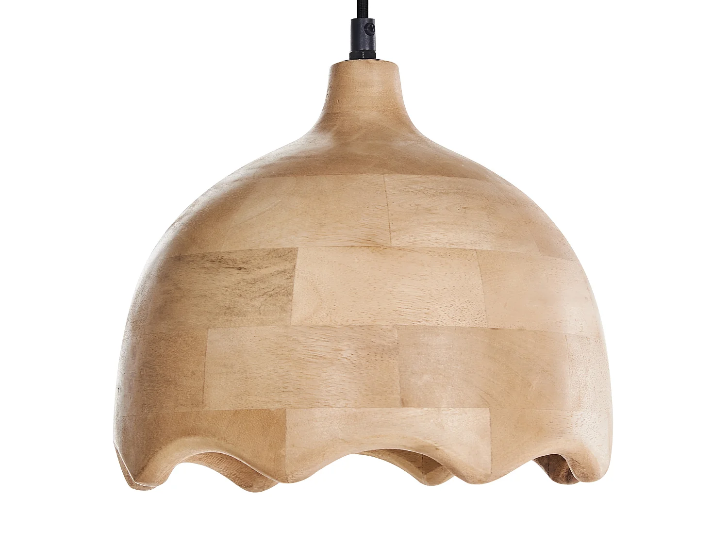 Lampe suspension GOMATI Bois de manguier Marron clair