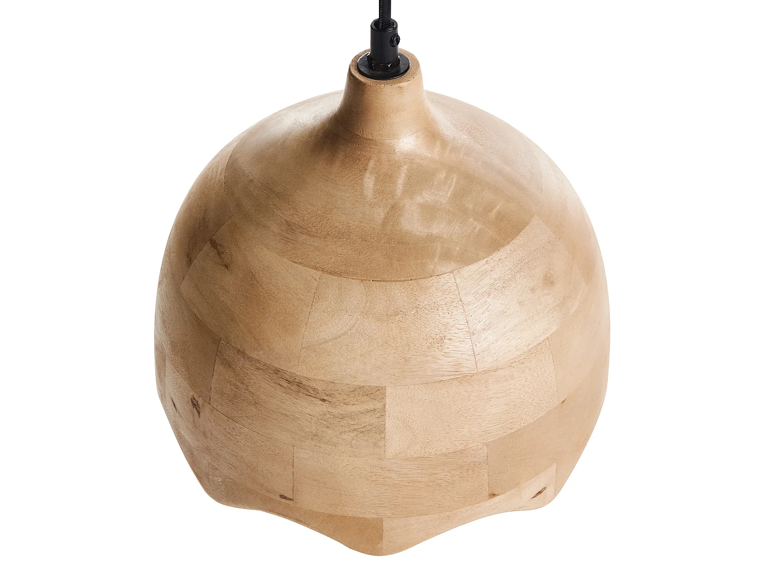 Lampe suspension GOMATI Bois de manguier Marron clair