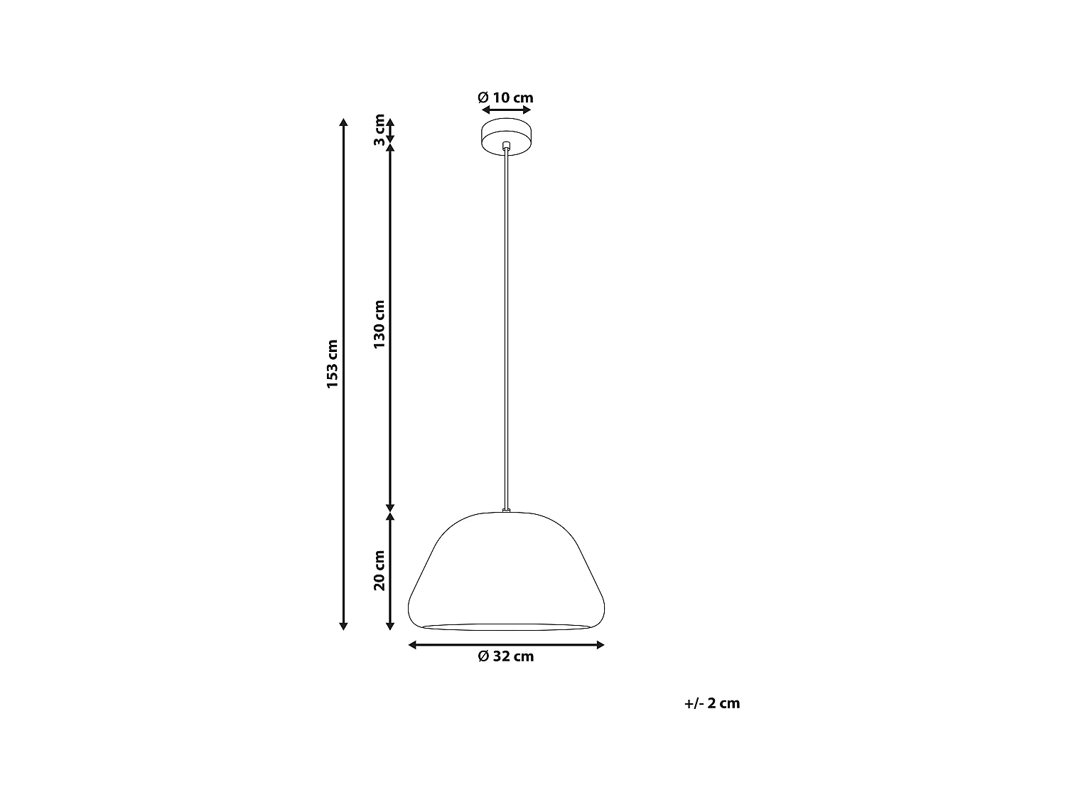 Lampe suspension JOKU Métal Beige clair