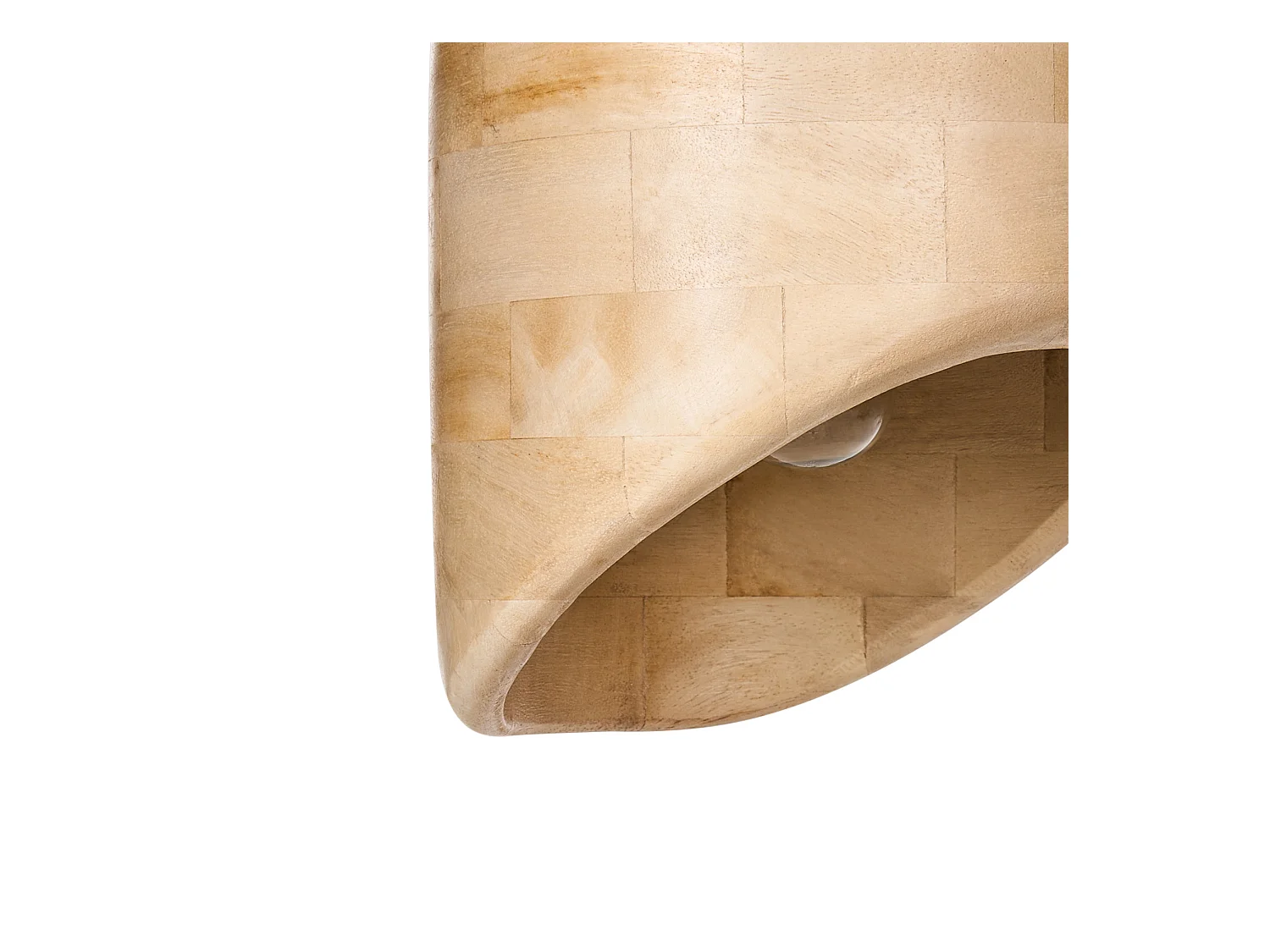 Lampe suspension GANDAKI Bois de manguier Marron clair