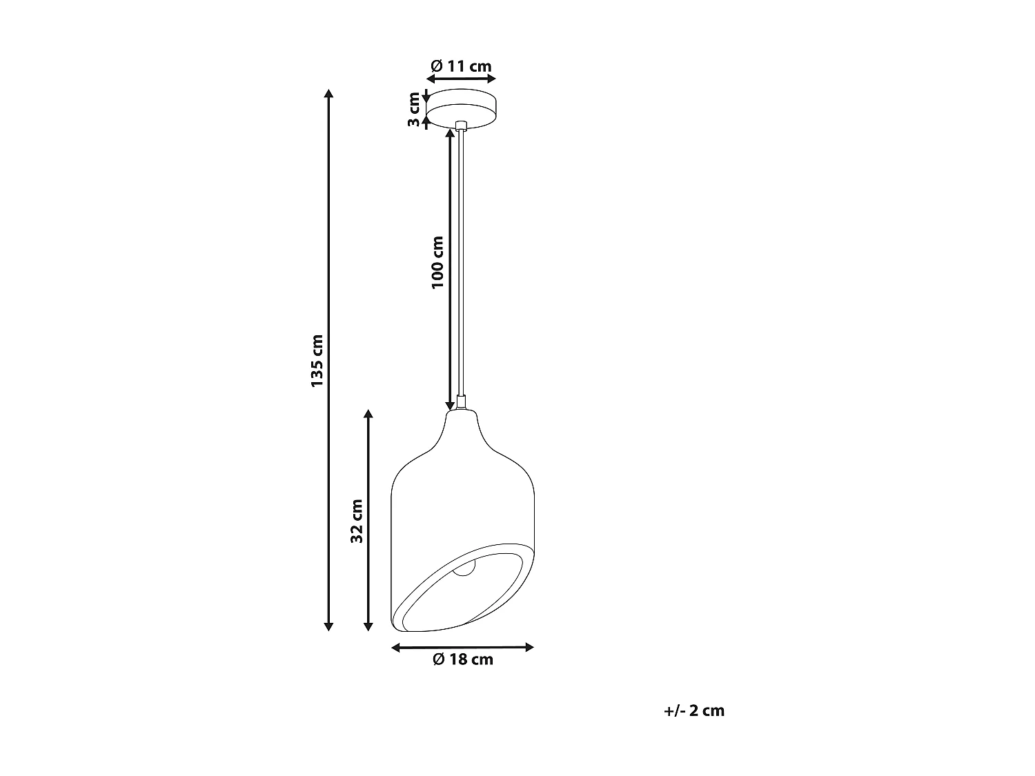 Hängelampe Mangoholz hell braun rundes Design modern Boho Stil Gomati