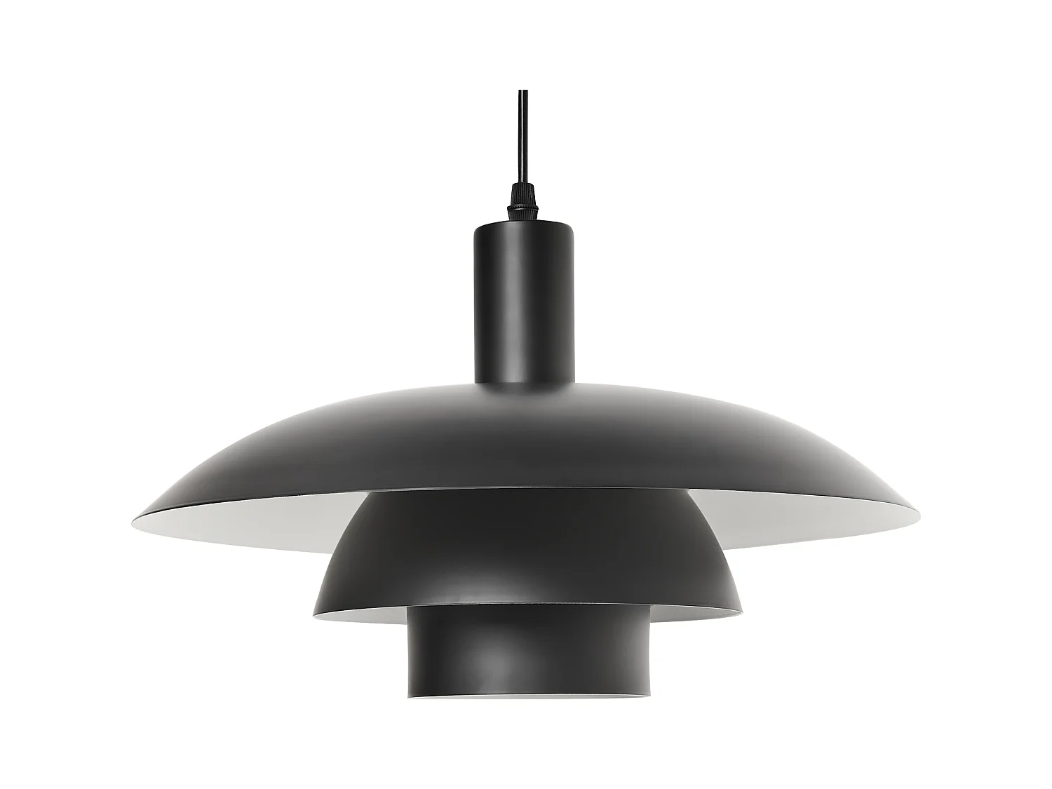 Lampe suspension HILBA Métal Noir