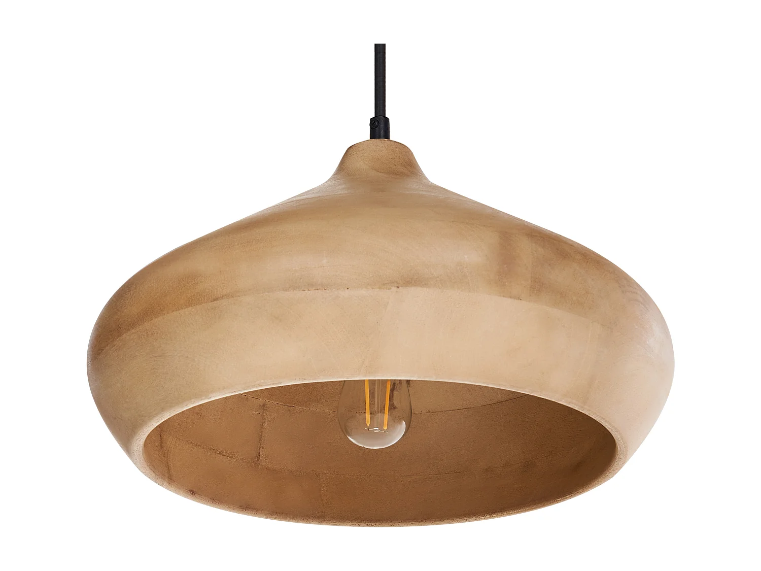 Lampe suspension RAWI Bois de manguier Marron clair