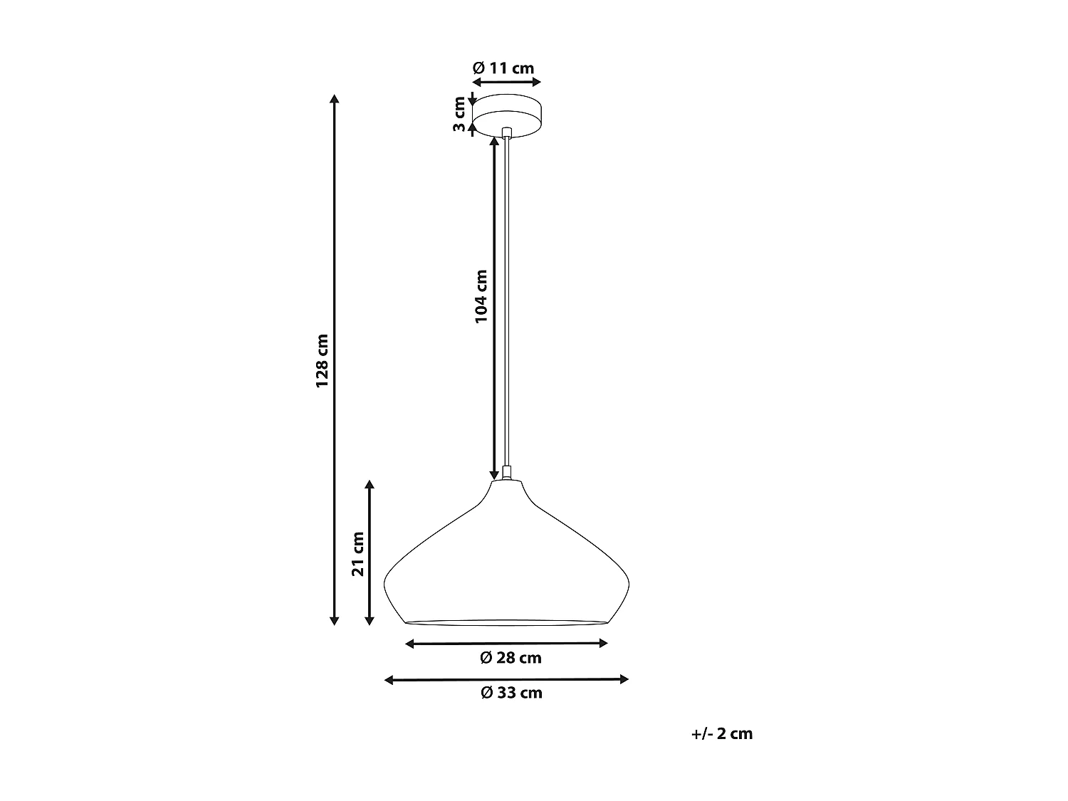 Lampe suspension RAWI Bois de manguier Marron clair