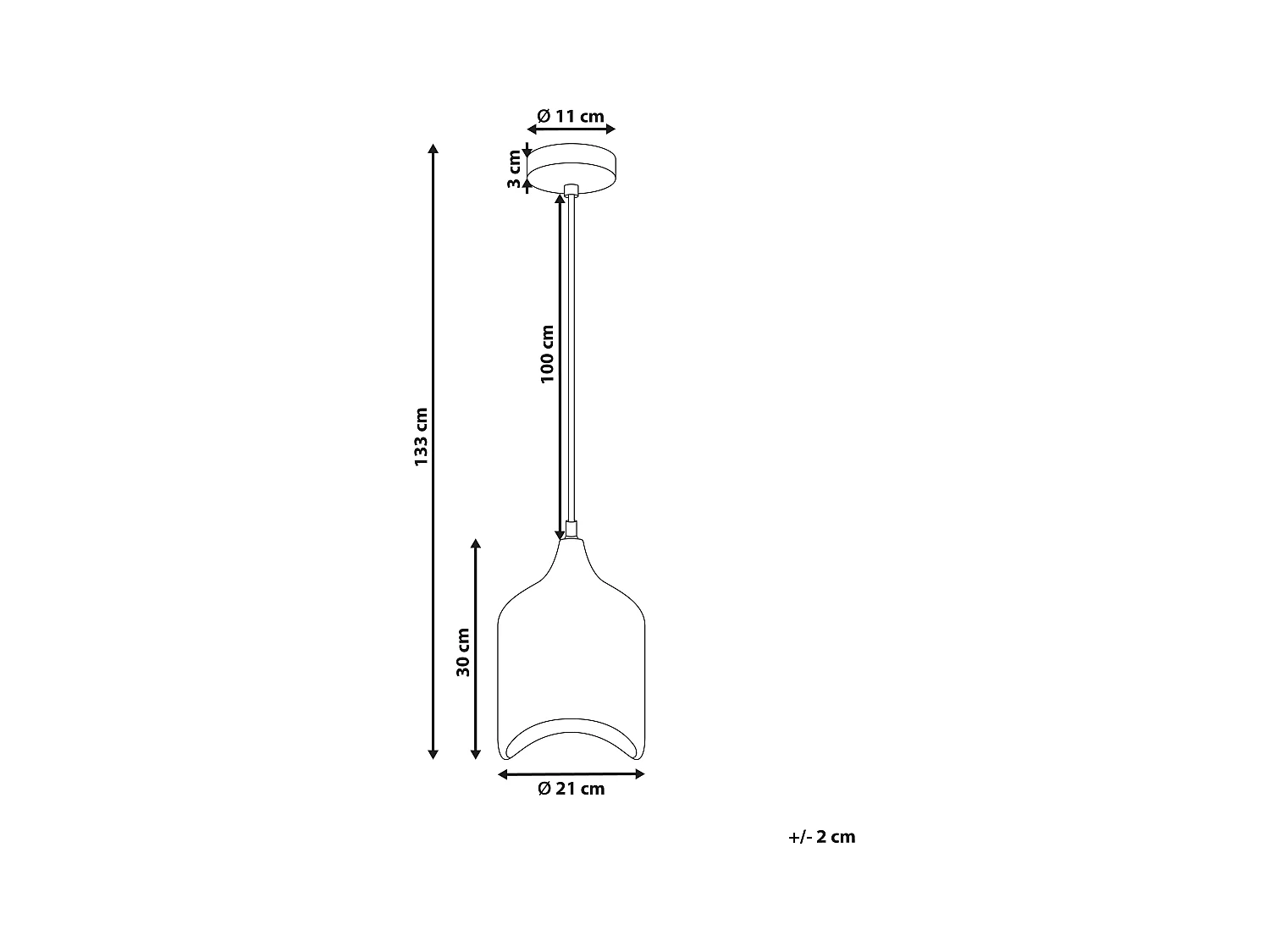 Lampe suspension PANDU Bois de manguier Marron clair