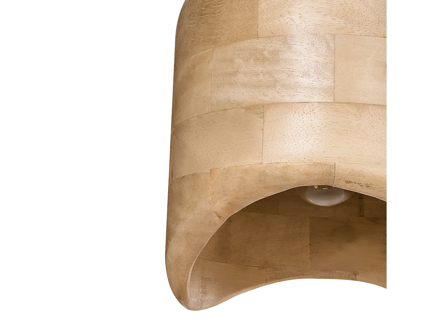 Hanglamp PANDU Mangohout Lichtbruin