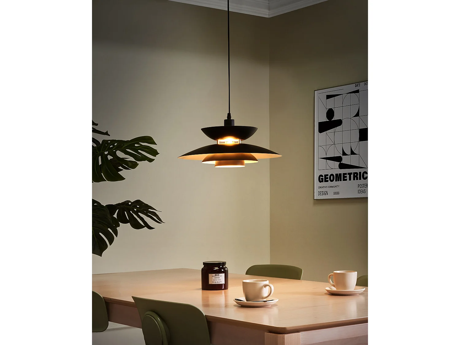 Hanglamp JURGA Metaal Zwart