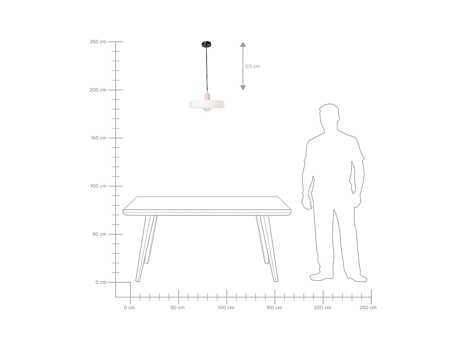 Lampe suspension PAALA Verre Blanc