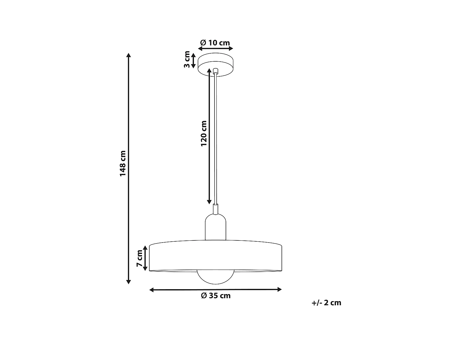 Lampe suspension PAALA Verre Blanc