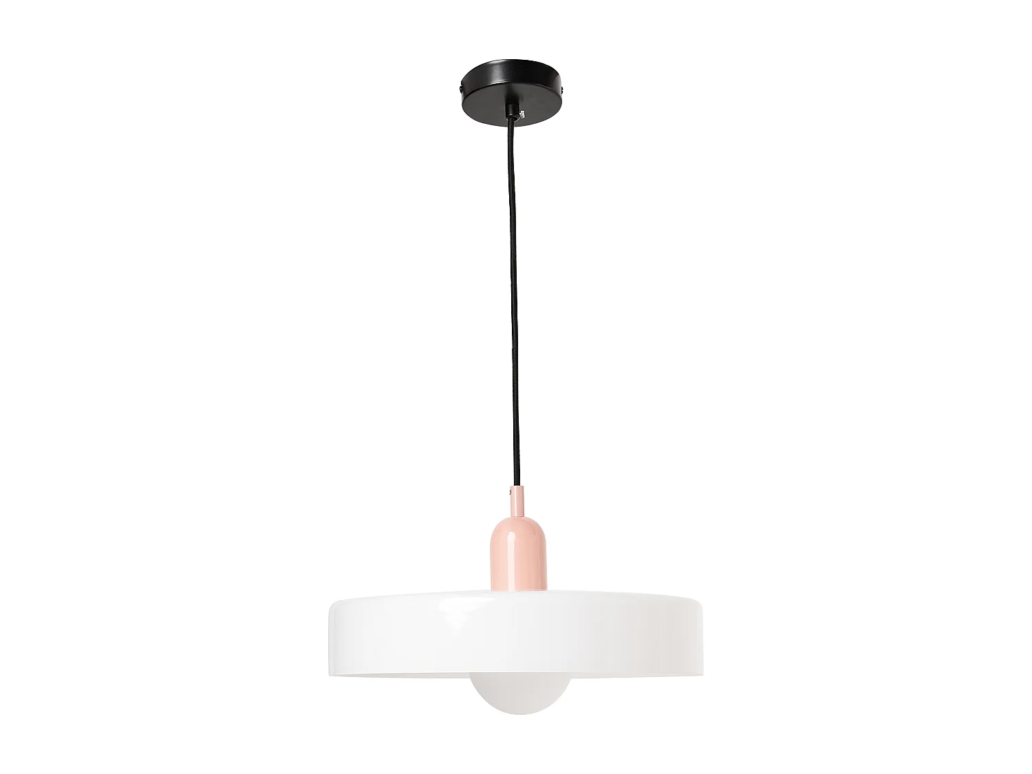 Lampe suspension PAALA Verre Blanc