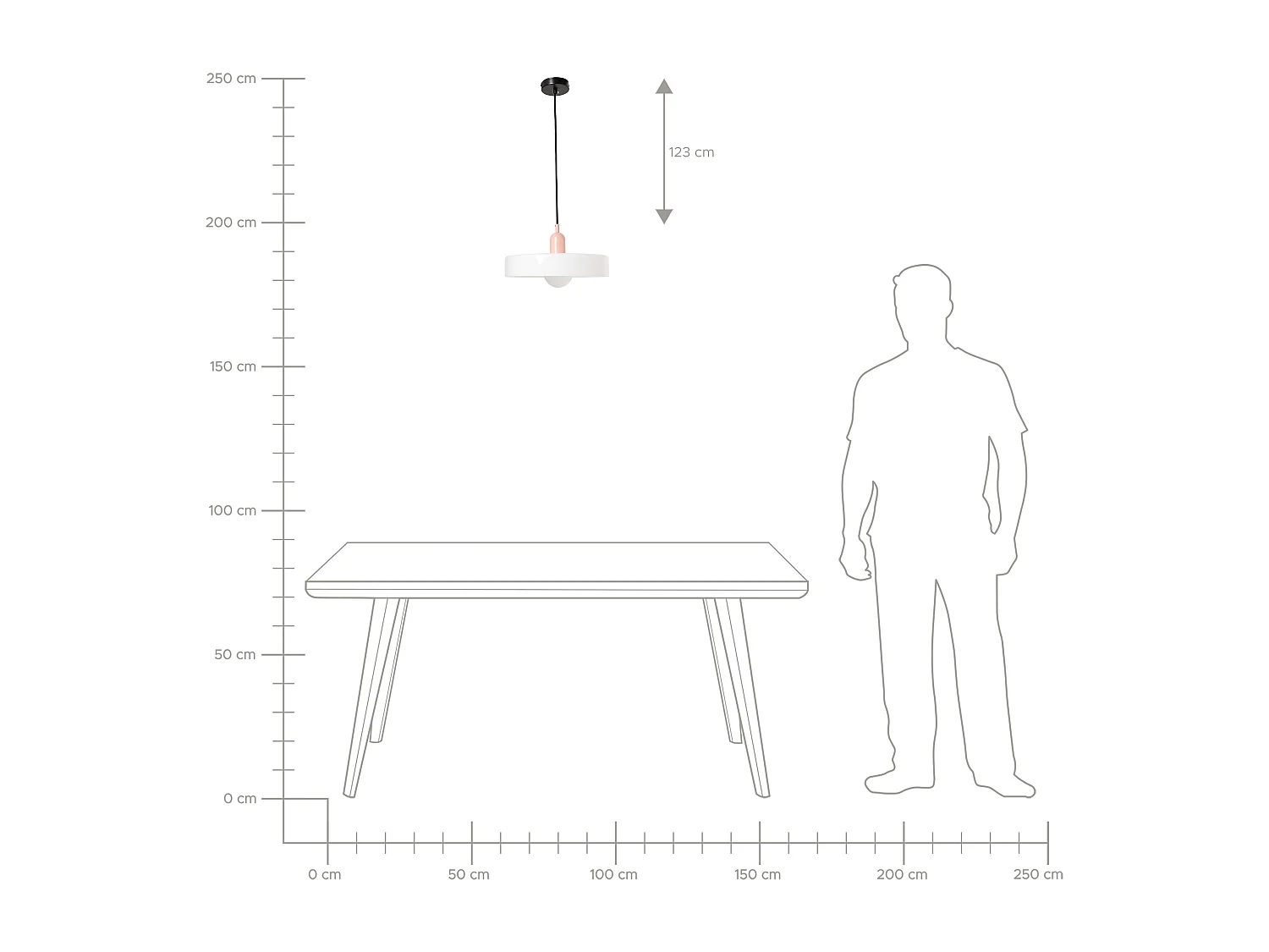 Lampe suspension PAALA Verre Blanc