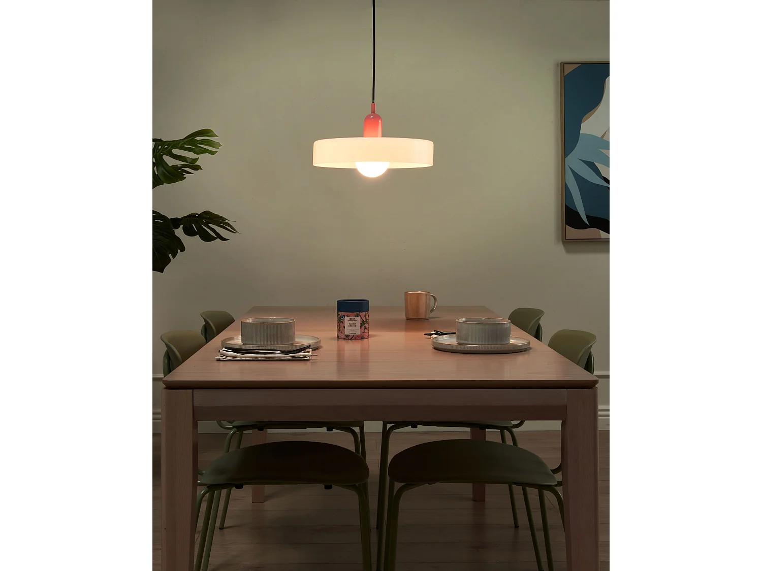 Hängelampe PAALA Glas Weiss