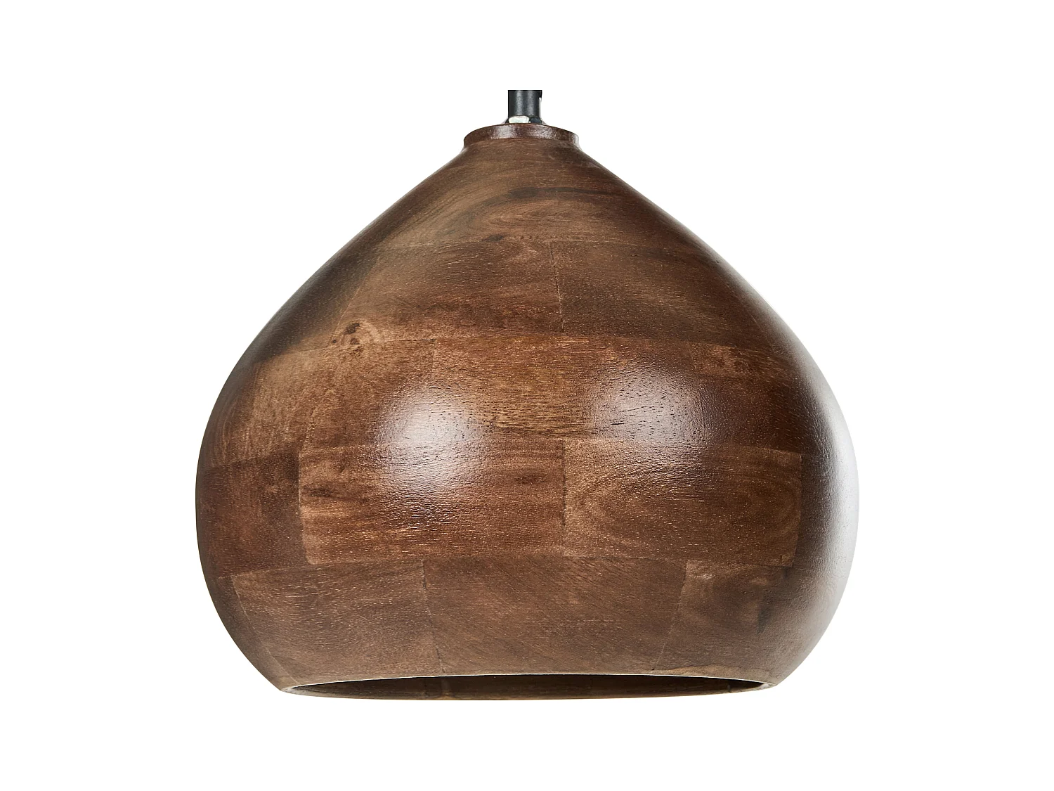 Lampe suspension SANYATI Bois de manguier Marron foncé