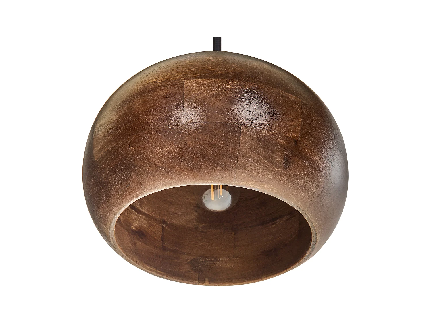 Lampe suspension SANYATI Bois de manguier Marron foncé