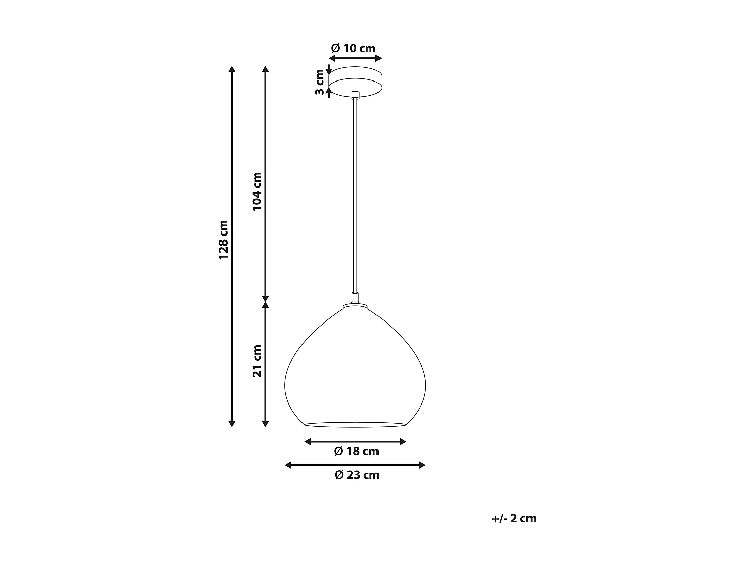 Hängelampe Mangoholz dunkel braun rundes Design modern Boho Stil Sanyati