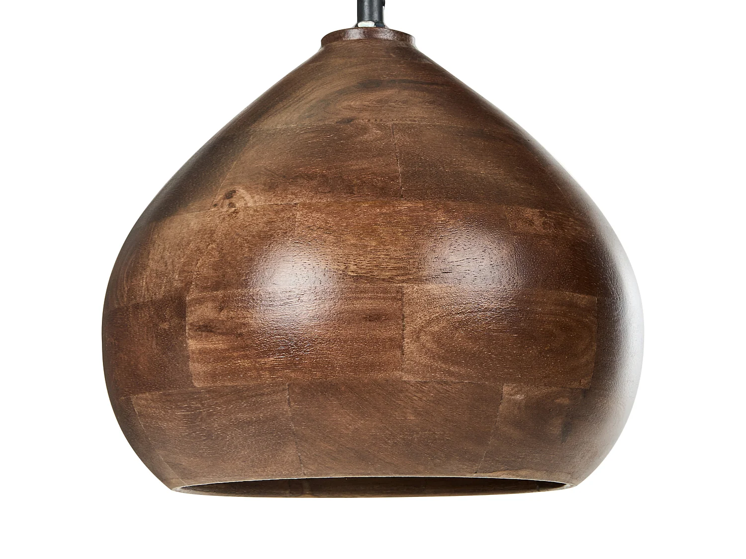 Lampe suspension SANYATI Bois de manguier Marron foncé