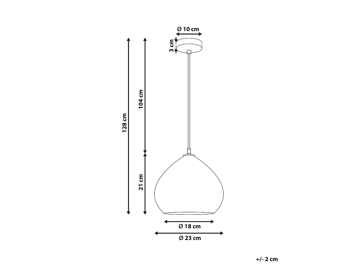 Lampe suspension SANYATI Bois de manguier Marron foncé
