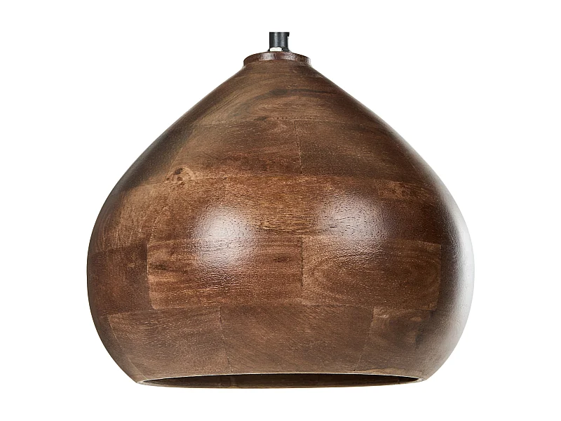 Lampe suspension SANYATI Bois de manguier Marron foncé