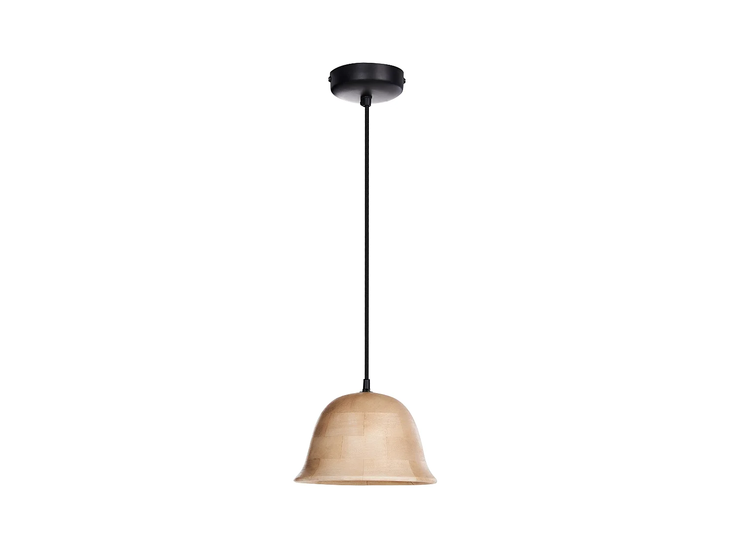 Lampe suspension GOIKA Bois de manguier Marron clair