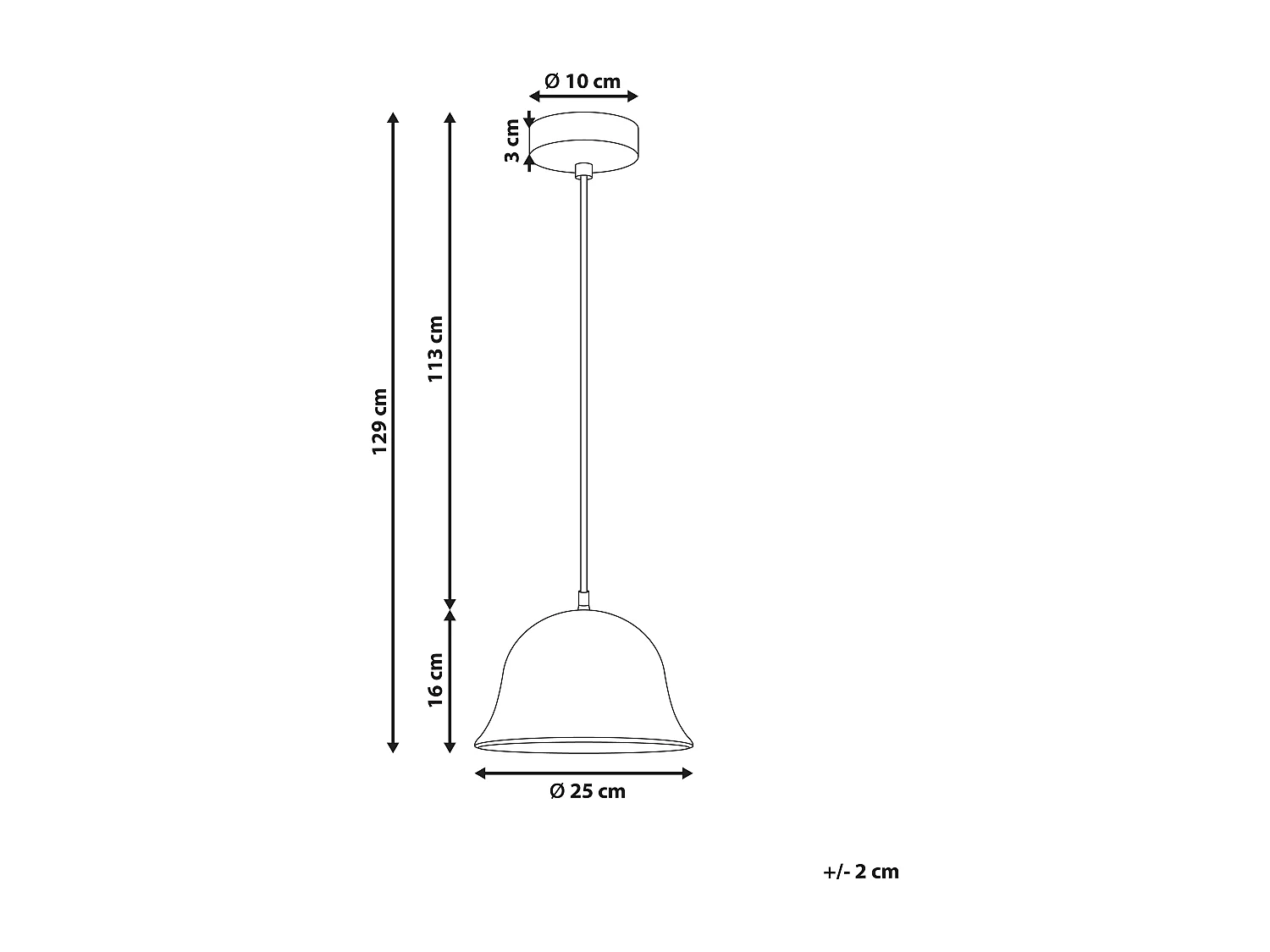 Hängelampe Mangoholz hell braun rundes Design modern Boho Stil Goika