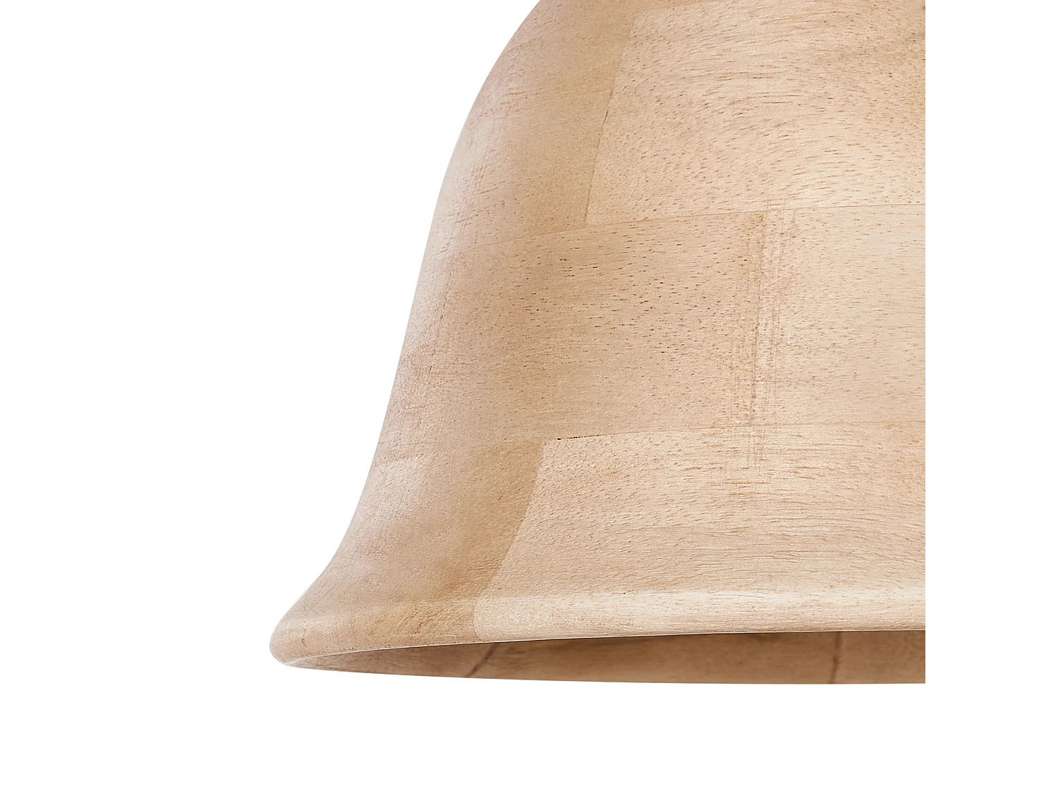 Hängelampe Mangoholz hell braun rundes Design modern Boho Stil Goika