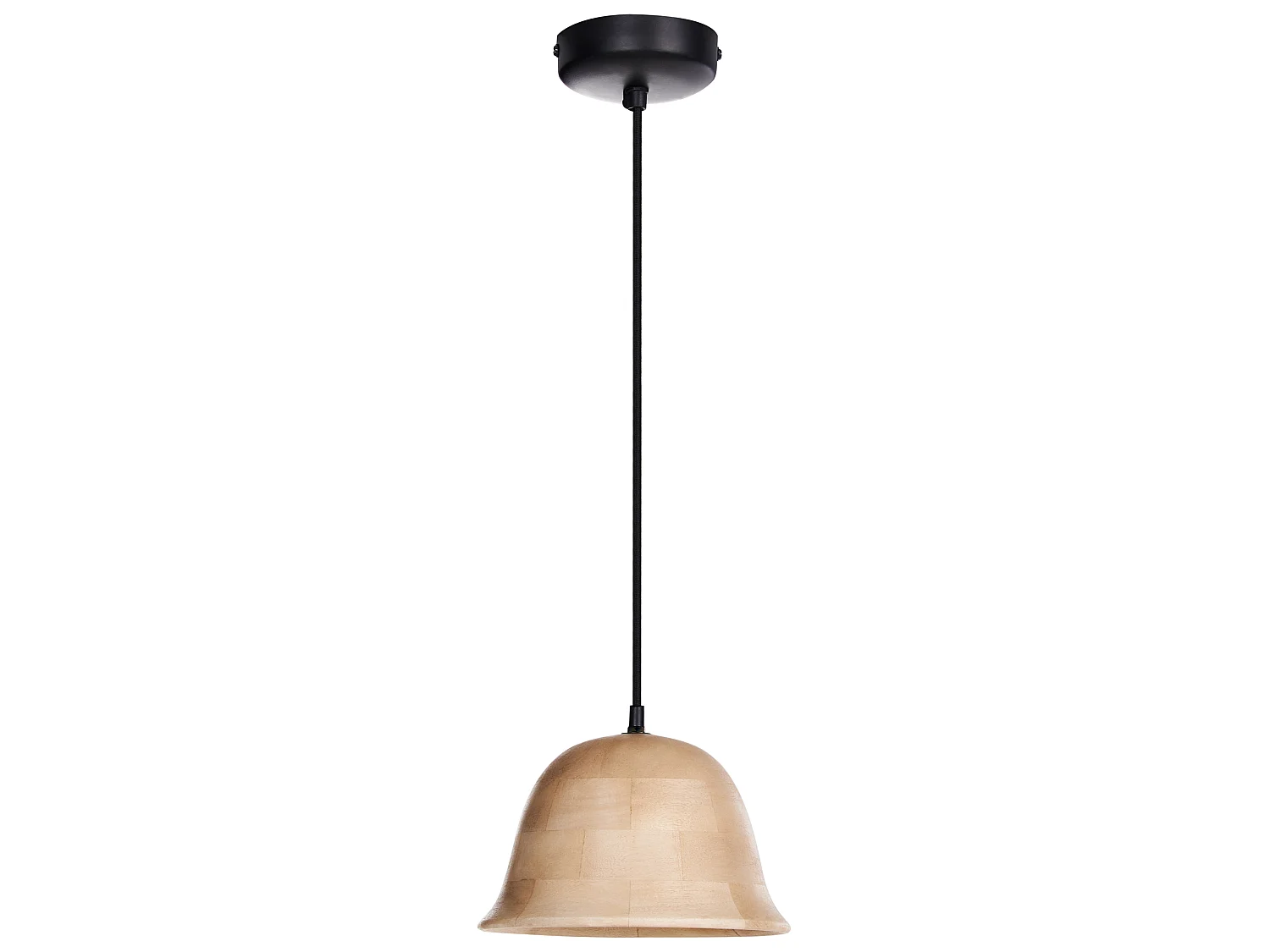 Lampe suspension GOIKA Bois de manguier Marron clair