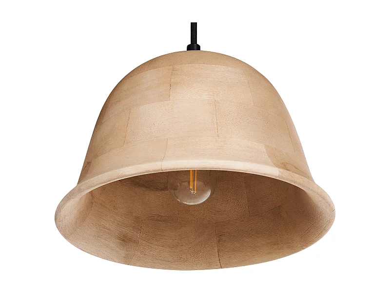 Lampe suspension GOIKA Bois de manguier Marron clair