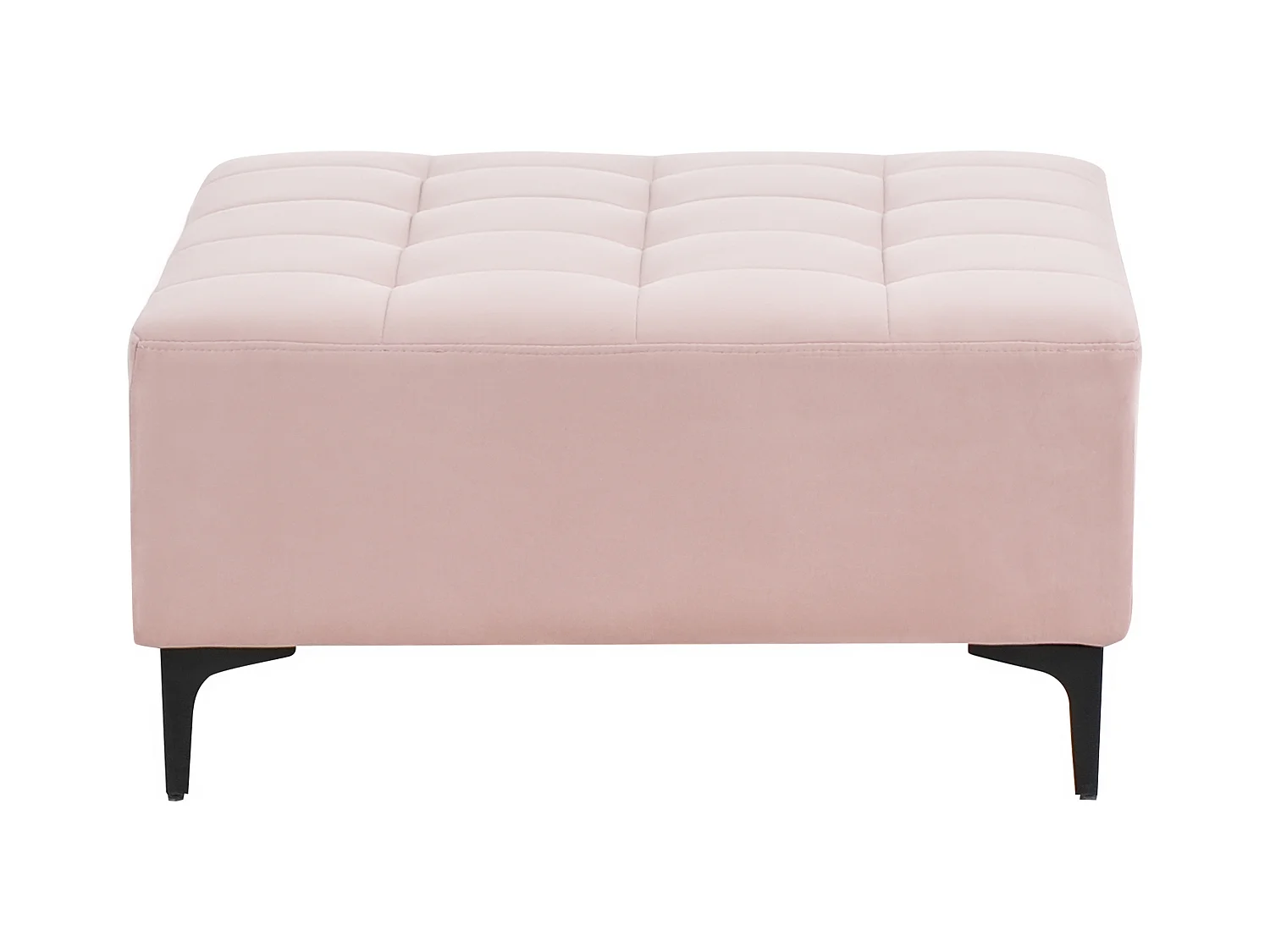 Ottomaan ABERDEEN Fluweel Pastelroze