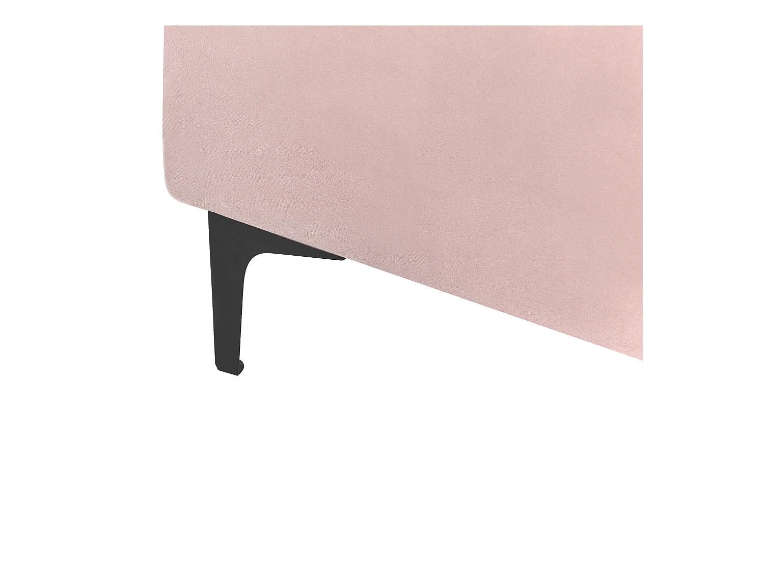 Ottomaan ABERDEEN Fluweel Pastelroze