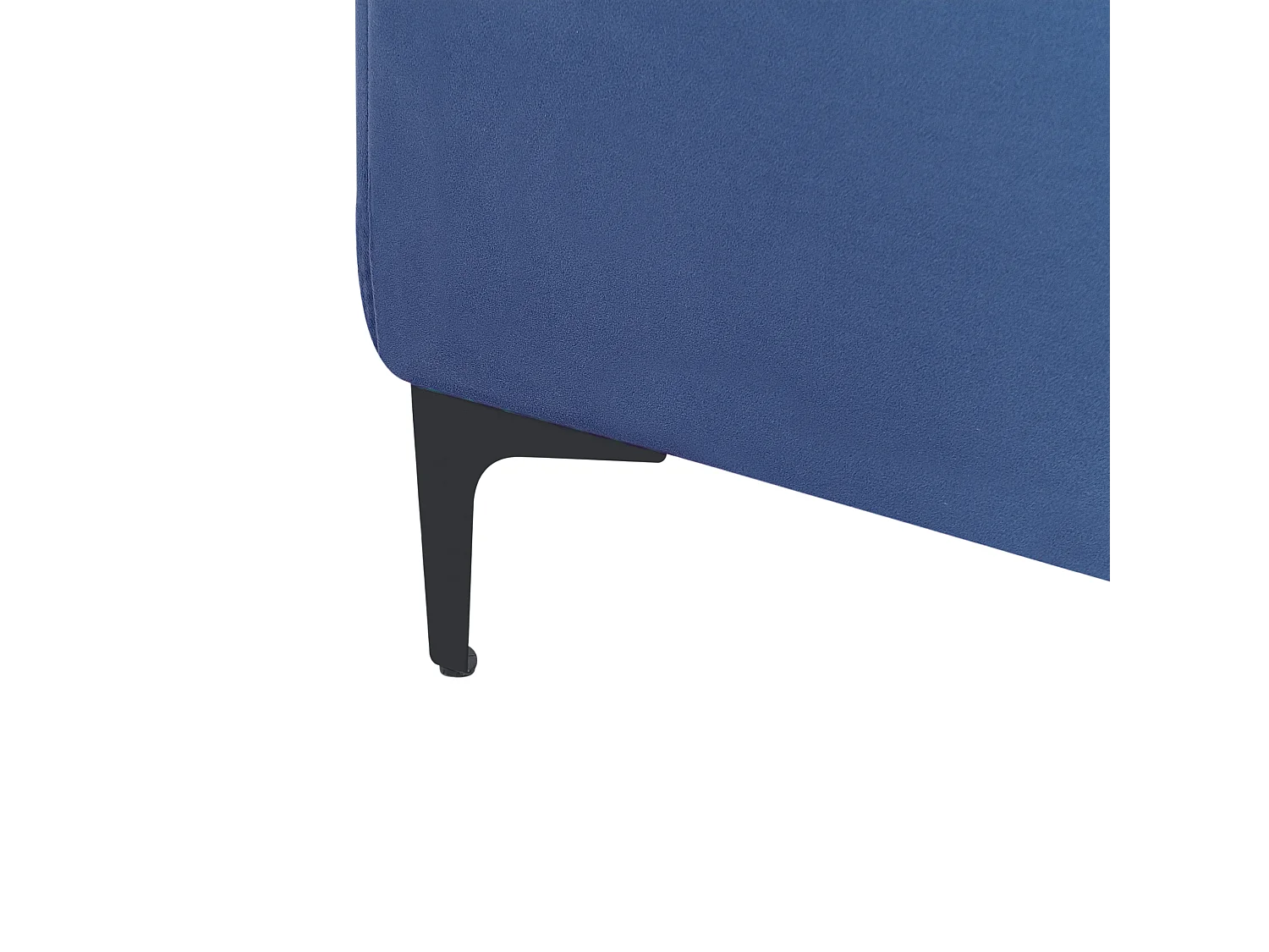 Ottoman ABERDEEN Velours Bleu