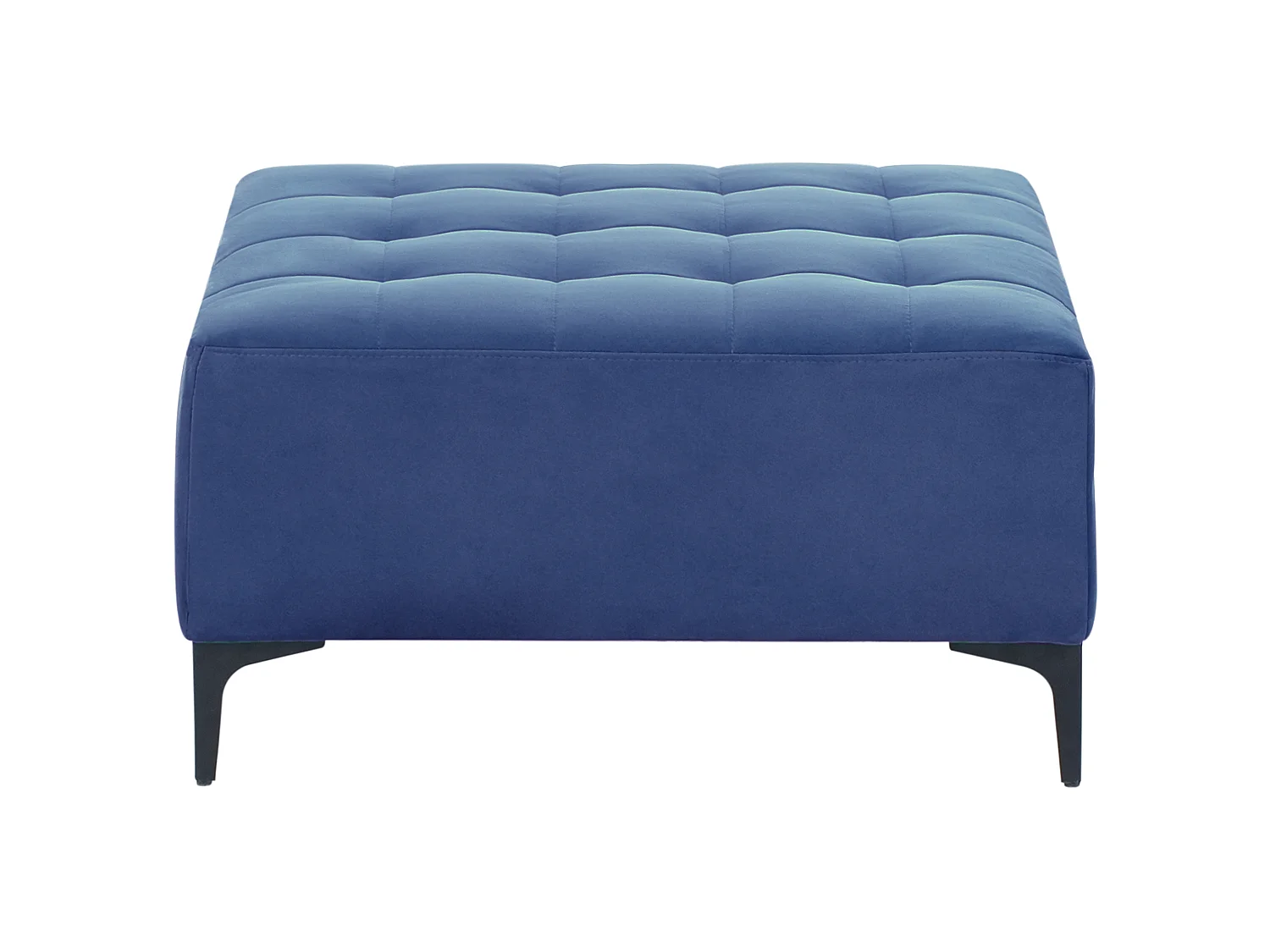 Ottomaan ABERDEEN Fluweel Blauw