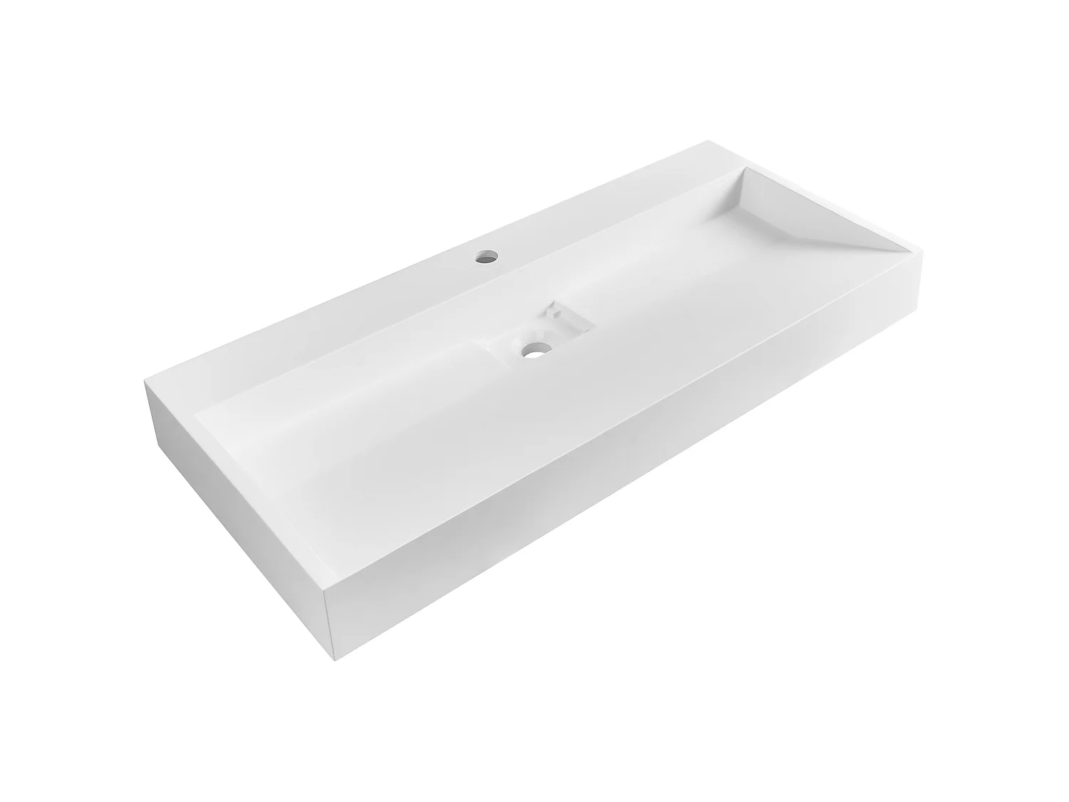 Lavandino sospeso bianco 100 x 46 cm QUENKO