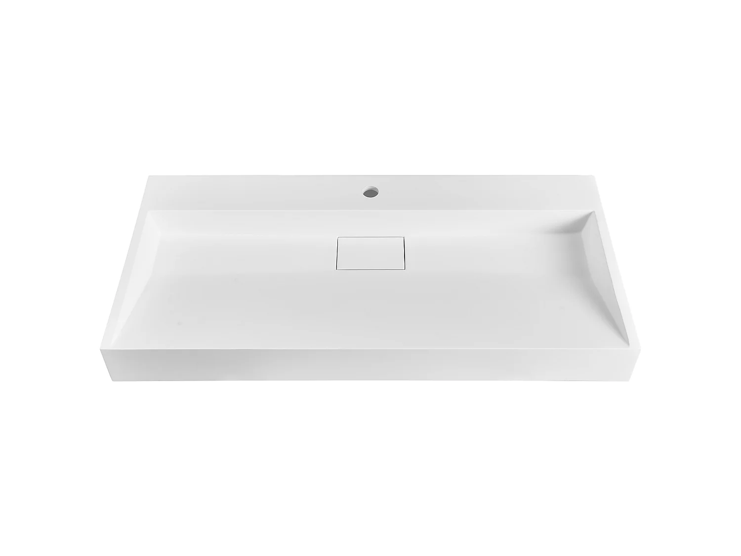 Lavandino sospeso bianco 100 x 46 cm QUENKO