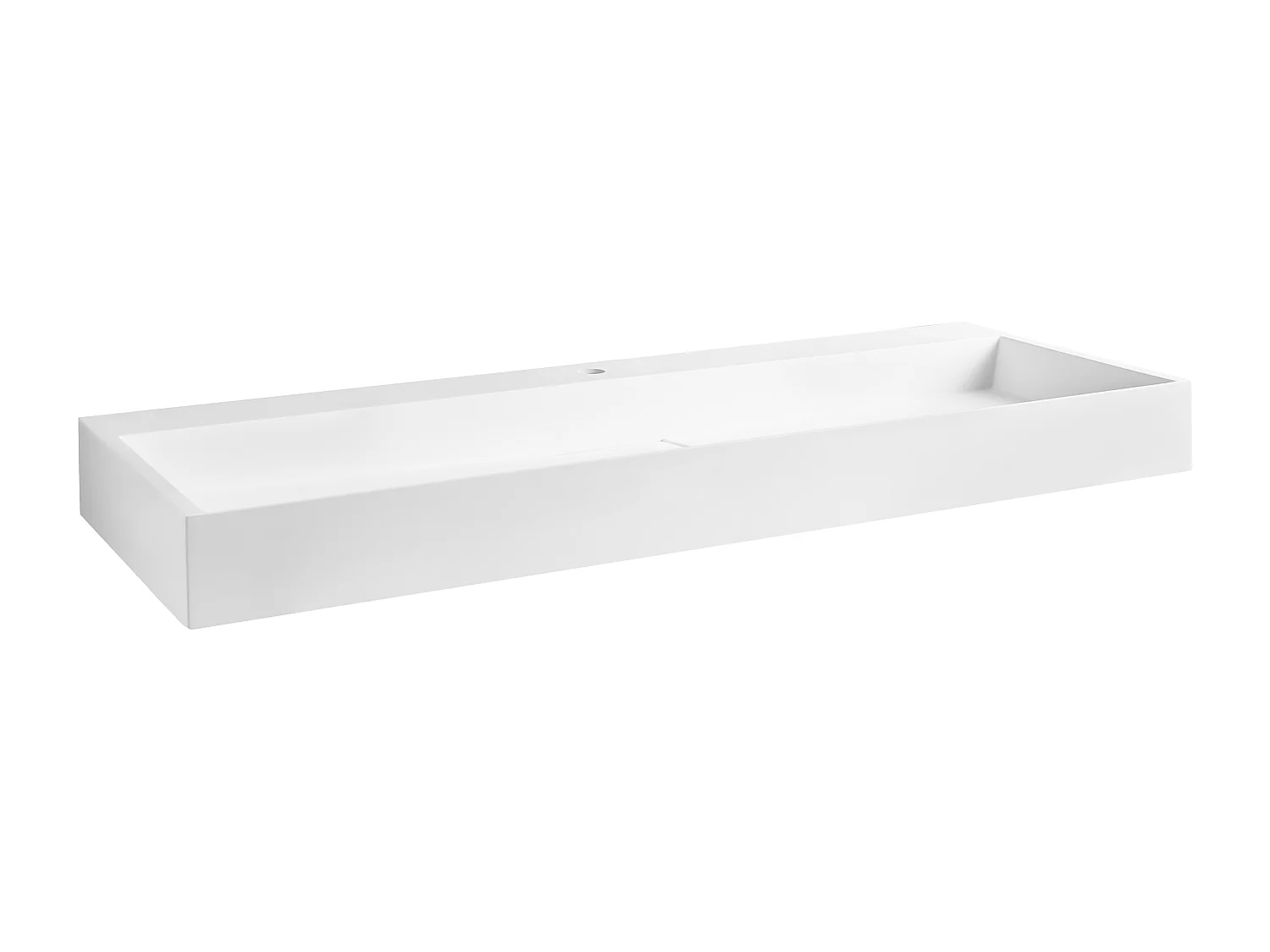 Vasque suspendue 120 x 46 cm blanche QUENKO