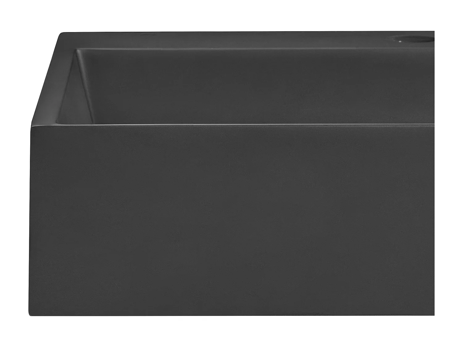 Lavabo a parete nero 90 x 46 cm QUENKO