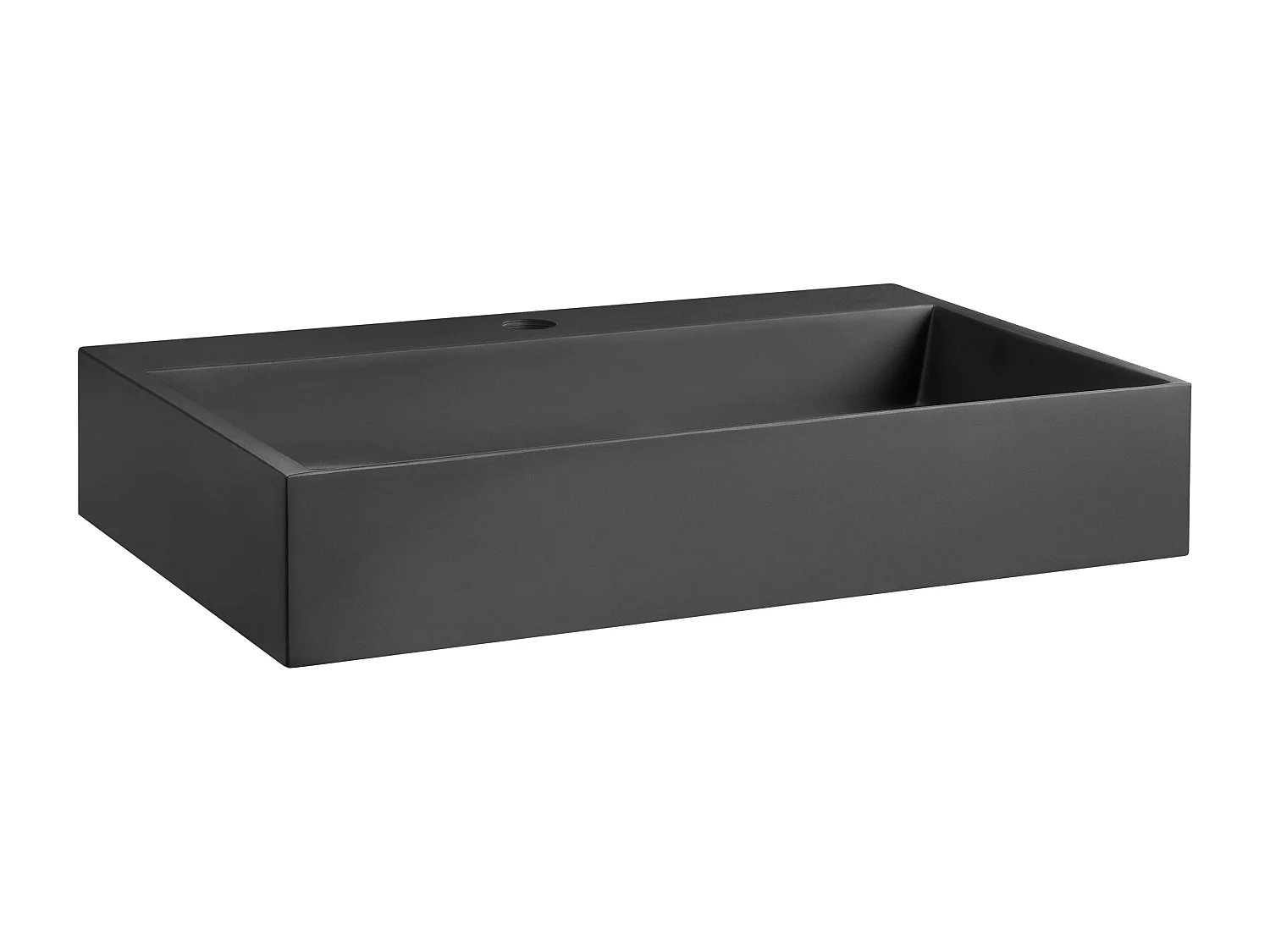 Umywalka podwieszana 60 x 38 cm czarna QUENKO