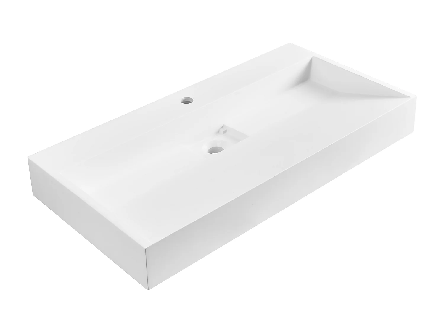 Lavandino sospeso bianco 90 x 46 cm QUENKO