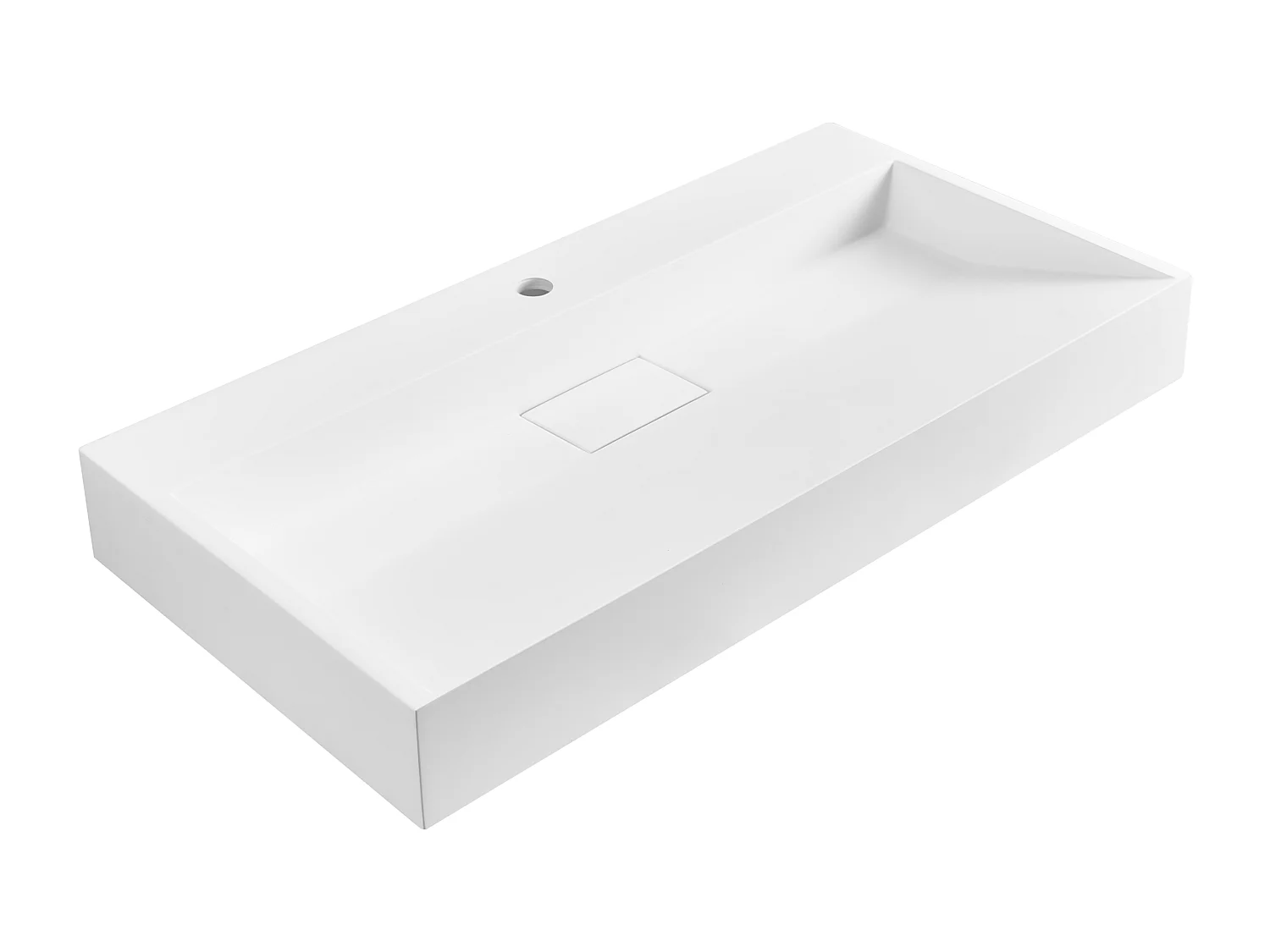 Lavandino sospeso bianco 90 x 46 cm QUENKO