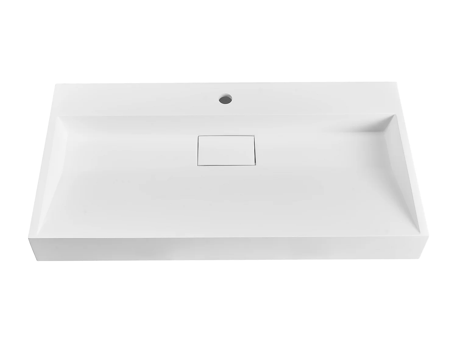 Lavandino sospeso bianco 90 x 46 cm QUENKO