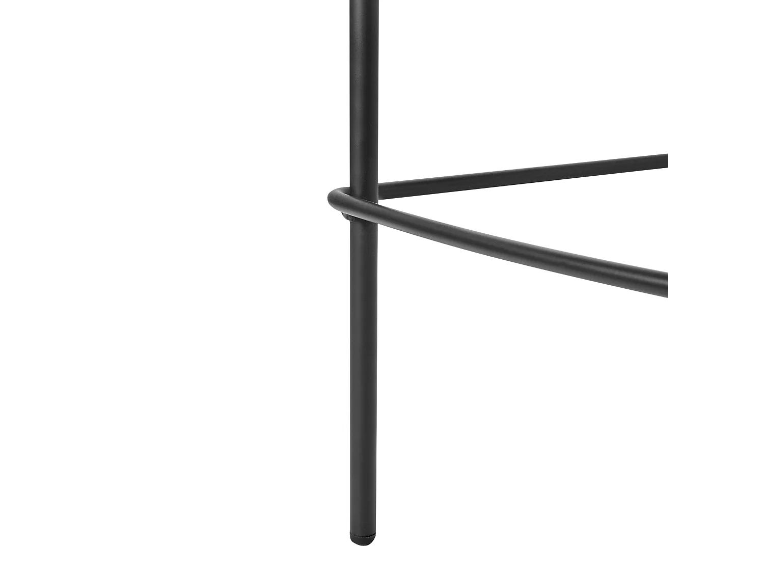 Lot de 2 chaises de bar DUETTE Lin synthétique Taupe