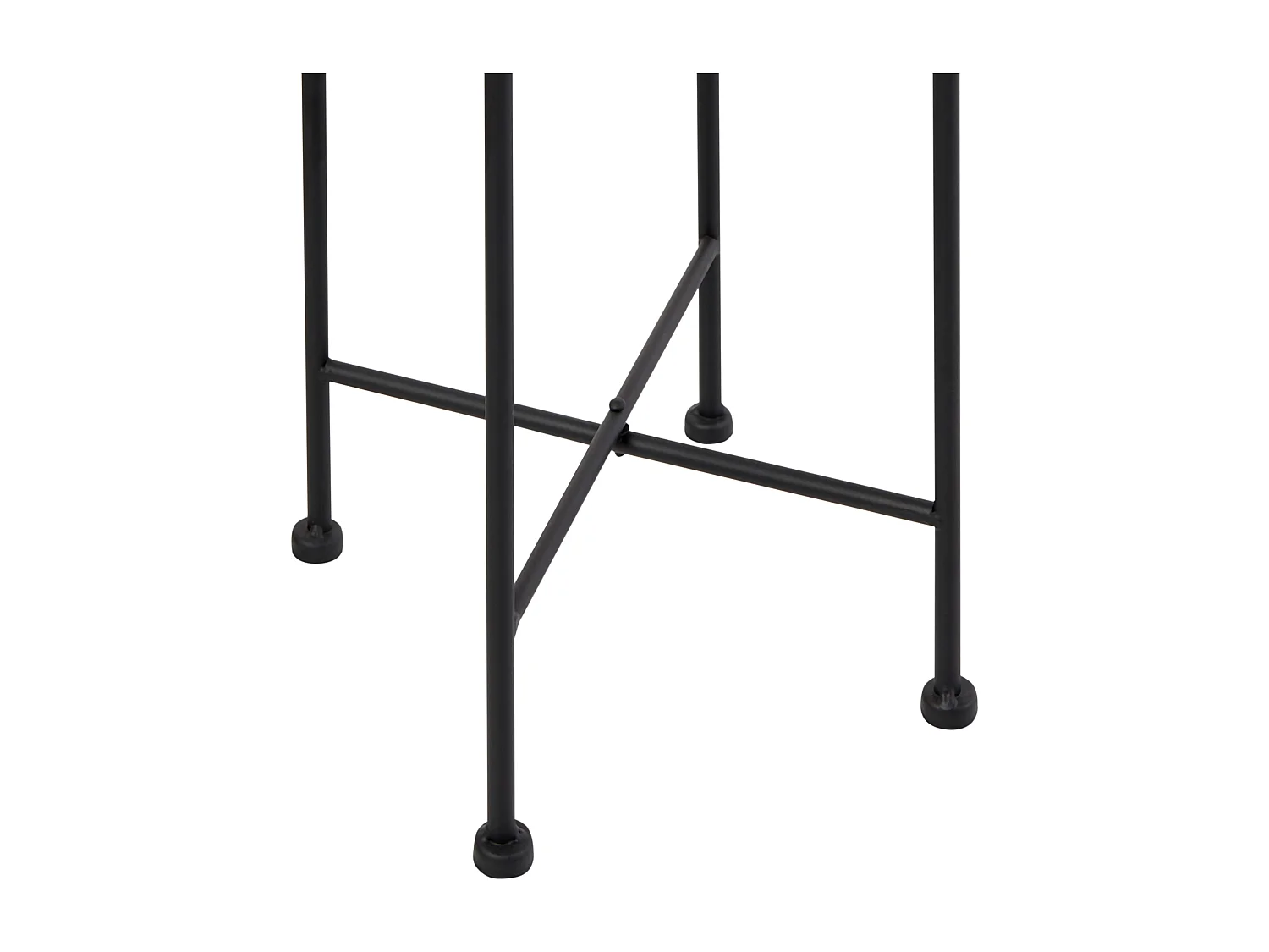 Doniczka na nóżkach FEUILLE Metal 26 cm Szary