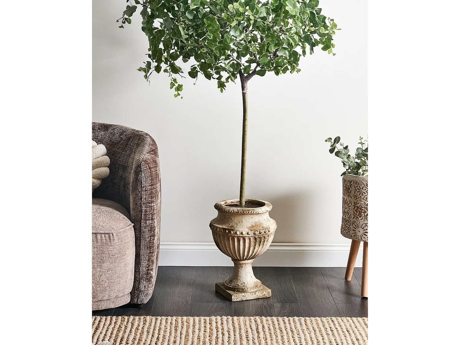 Cache-pot DESKATI 33 cm Beige