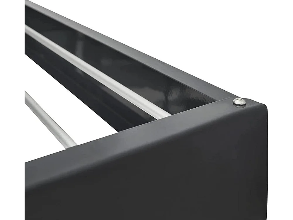 Étendoir mural rétractable en aluminium résistant – anthracite – 101x50x13 cm Hide 100
