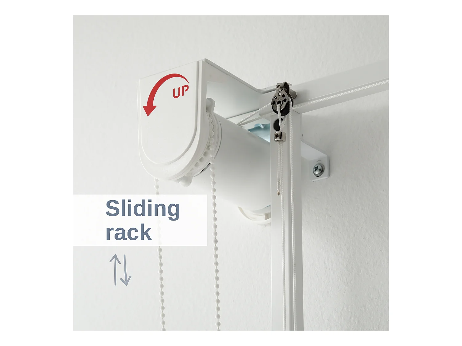 Étendoir mural 3 grilles pliable et réglable en hauteur – blanc – 88x52x137 cm Tower