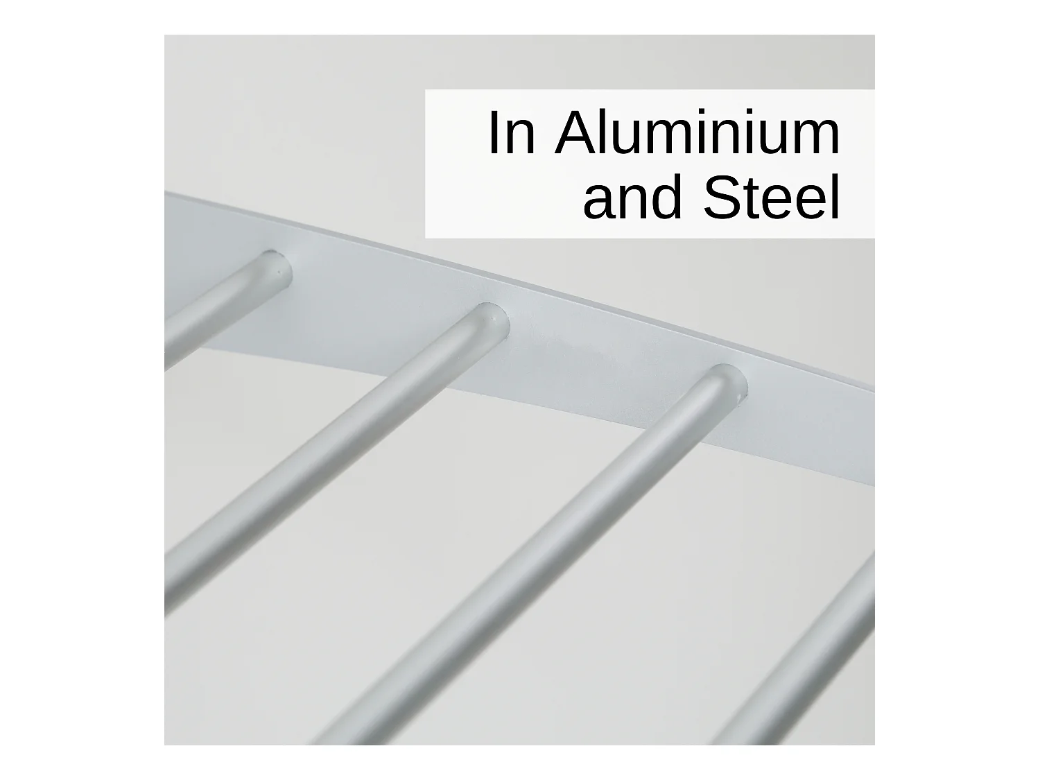 Étendoir mural 3 grilles aluminium résistant – gris – 128x52x137 cm Tower