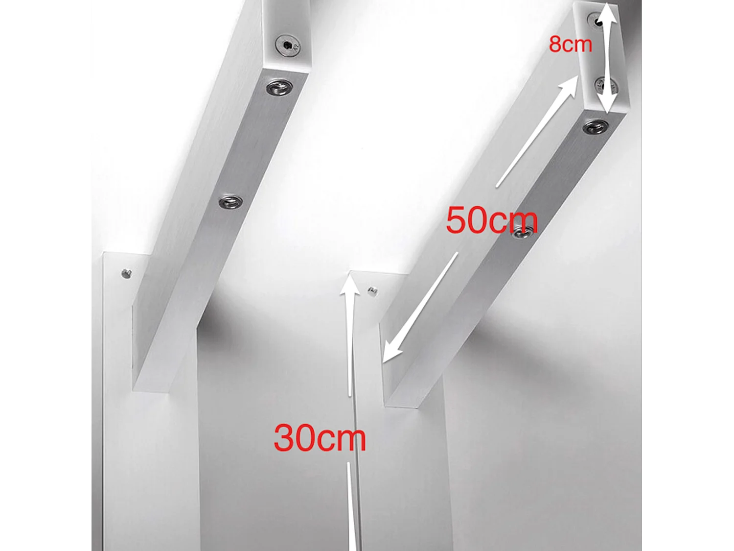 Étendoir électrique mur ou plafond en aluminium résistant – gris – 122x57x30 cm Air 120